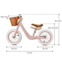 Kinderkraft RAPID Laufrad Rosa -Säuglingspflege rapid pink dimensions