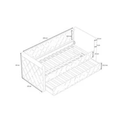 Nature Kid Vilena Sofabett Velour Rosa 90 X 200 Cm Mit Gästebett Und Spielzeugkiste -Säuglingspflege rimini sofa masse