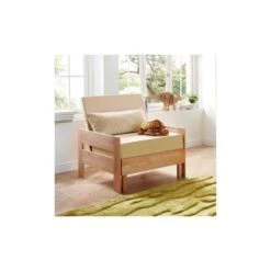 Relita NOEL Hochbett Buche Massiv Natur Inklusive Schreibtisch, Zum Einzelbett Umbaubar -Säuglingspflege sessel noel natur gr 1