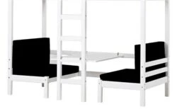 Hoppekids JUMBO Etagenbett ECO Dream 90x200 Cm Nicht Teilbar | Mit Sitzbank & Tisch -Säuglingspflege set4 cowboy 1