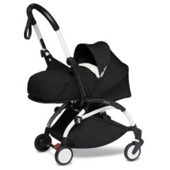 BABYZEN™ YOYO² Kinderwagen 0+ Neugeborenen Set Black Gestell White