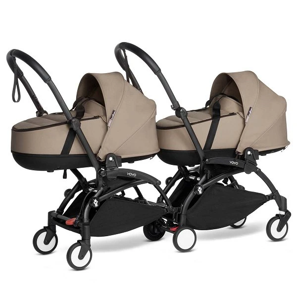 BABYZEN™ YOYO² Zwillingskinderwagen Taupe Gestell Black 1 BABYZEN™ YOYO² Zwillingskinderwagen Taupe Gestell Black