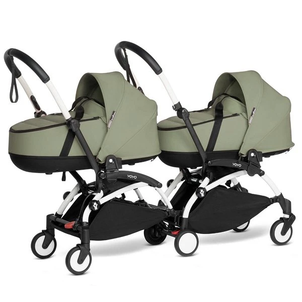 BABYZEN™ YOYO² Zwillingskinderwagen Olive Gestell White 1 BABYZEN™ YOYO² Zwillingskinderwagen Olive Gestell White
