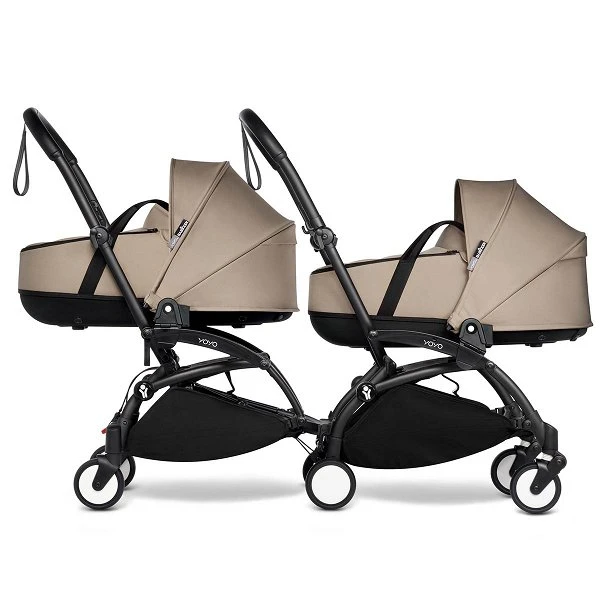 BABYZEN™ YOYO² Zwillingskinderwagen Taupe Gestell Black 2 BABYZEN™ YOYO² Zwillingskinderwagen Taupe Gestell Black – Bild 2